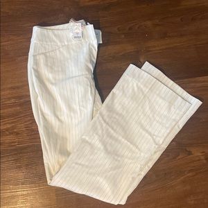Pinstripe work pants for women